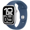 Apple Watch Series 10, 46 мм, корпус из алюминия цвета серебристый, спортивный ремешок, размер S/M
