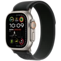 Apple Watch Ultra 2 GPS + Cellular, 49 мм, корпус из бежевого титана, ремешок Trail чёрного цвета, размер S/M