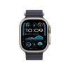 Apple Watch Ultra 2 GPS + Cellular, 49 мм, корпус из бежевого титана, ремешок Ocean тёмно-синего цвета
