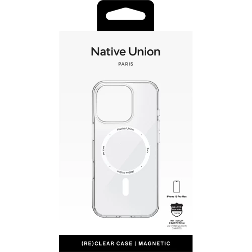 (RE)CLEAR CASE FOR IPHONE 16 PRO MAX TRANSPARENT, чехол защитн.для iPhone 16PRO MAX