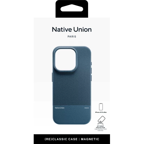 (RE)CLASSIC CASE FOR IPHONE 16 PRO MAX NAVY, чехол защитный для iPhone 16 PRO MAX, цвет: синий