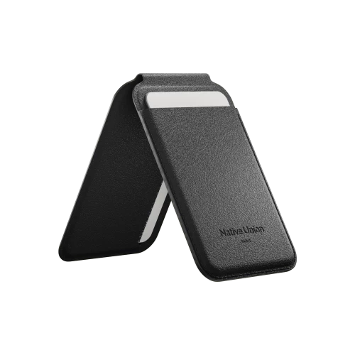ACTIVE WALLET STAND BLACK, чехол для пластиковых карт Native Union, цвет: черный