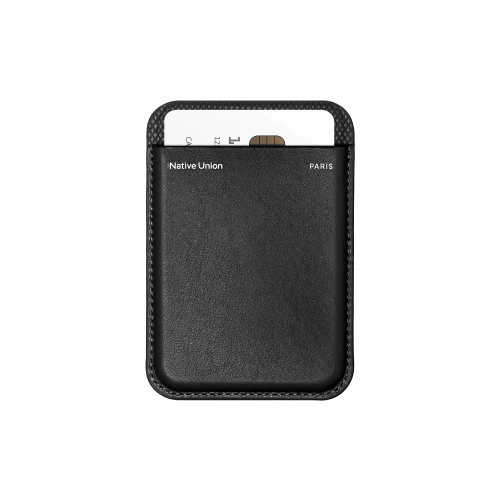 (RE)CLASSIC CARD WALLET BLACK, чехол для пластиковых карт Native Union, цвет: черный