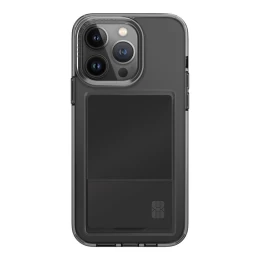 Фирменный чехол UNIQ Air Fender ID (Cardslot) для iPhone 15 Pro тёмный